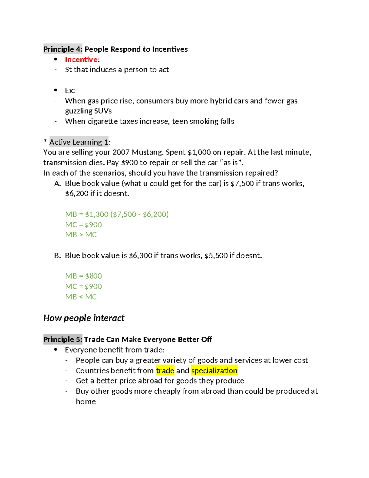Microeconomics Principles & Concepts: A Study Guide for ECON 101 - Studocu
