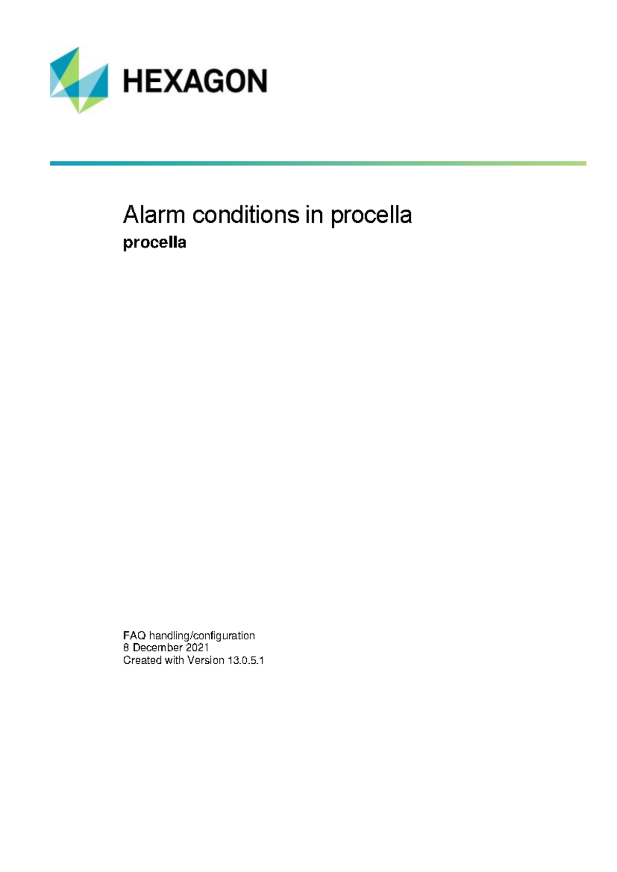 Q-DAS V13 Procella Alarm conditions in procella - Alarm conditions in ...