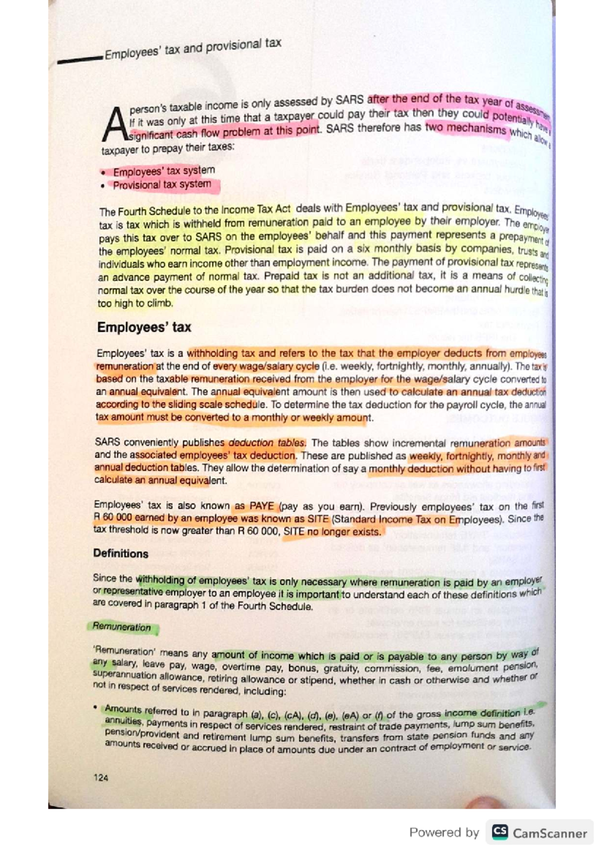 Income Tax Notes: Understanding Tax and Provisional Tax Systems (MA ...