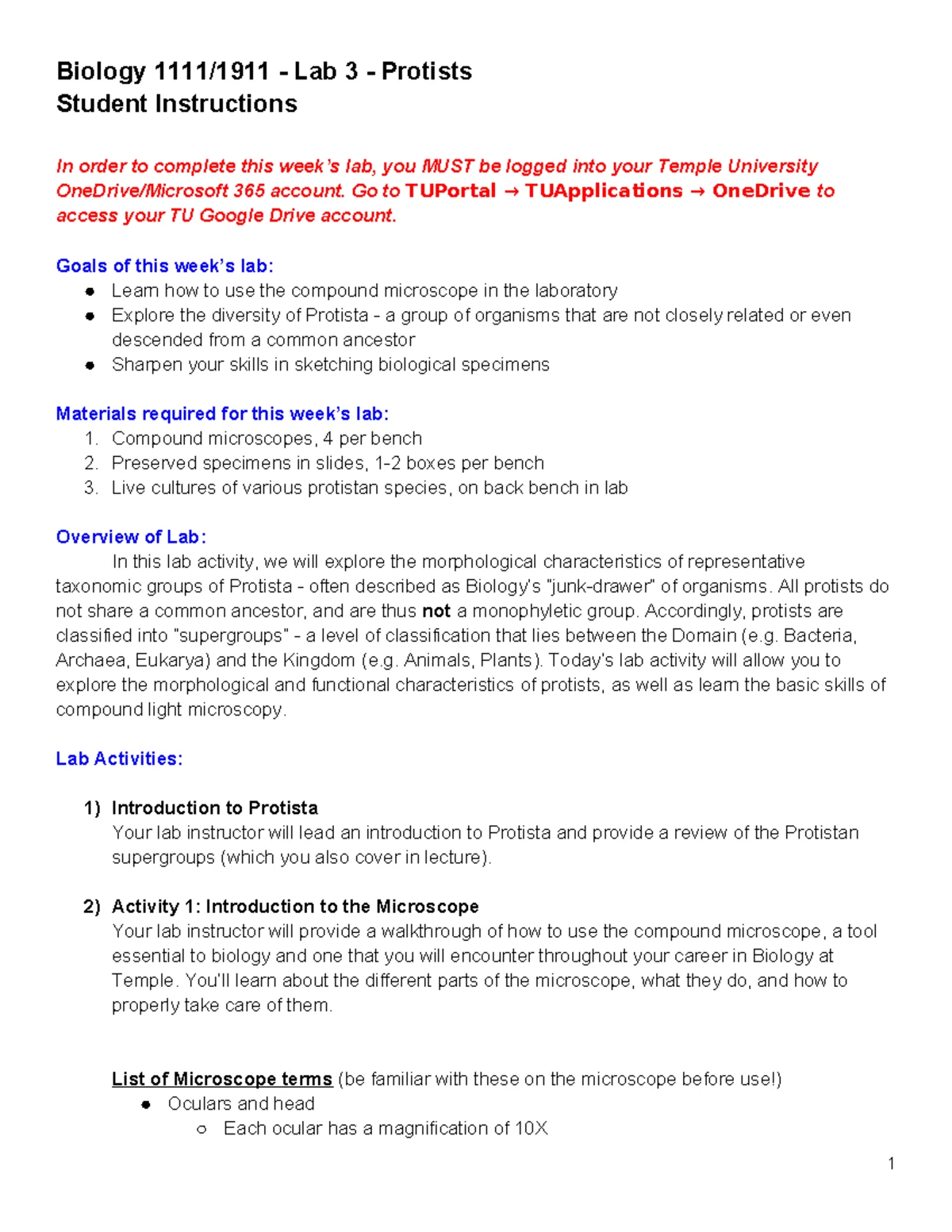 Biology 1112/1912 - Lab 3 - Student Instructions on Diffusion & Osmosis ...