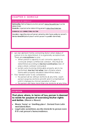 Psr notes - CHAPTER 7 PSR 110 SYLLABUS THEME 3: TERMINATION OF LEGAL ...