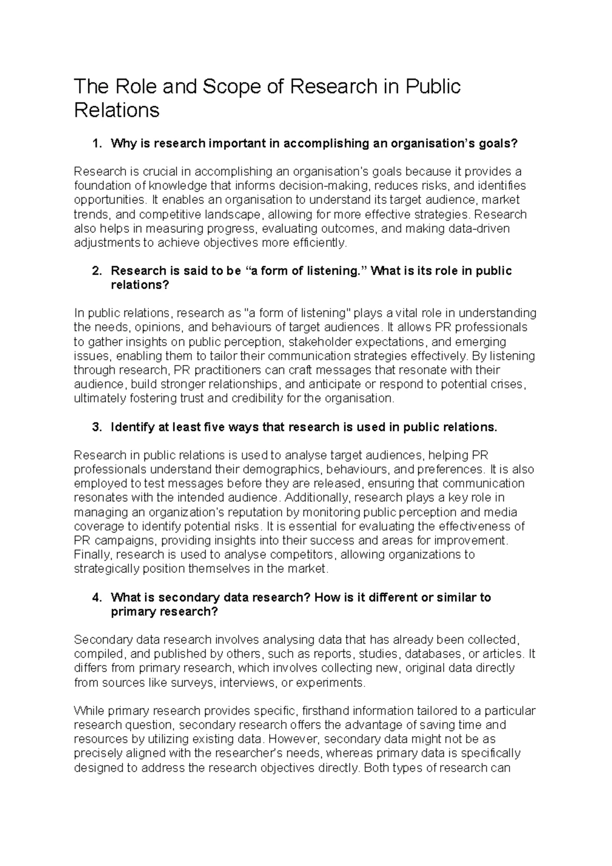 Internet and Social Media: Insights for Effective Public Relations ...