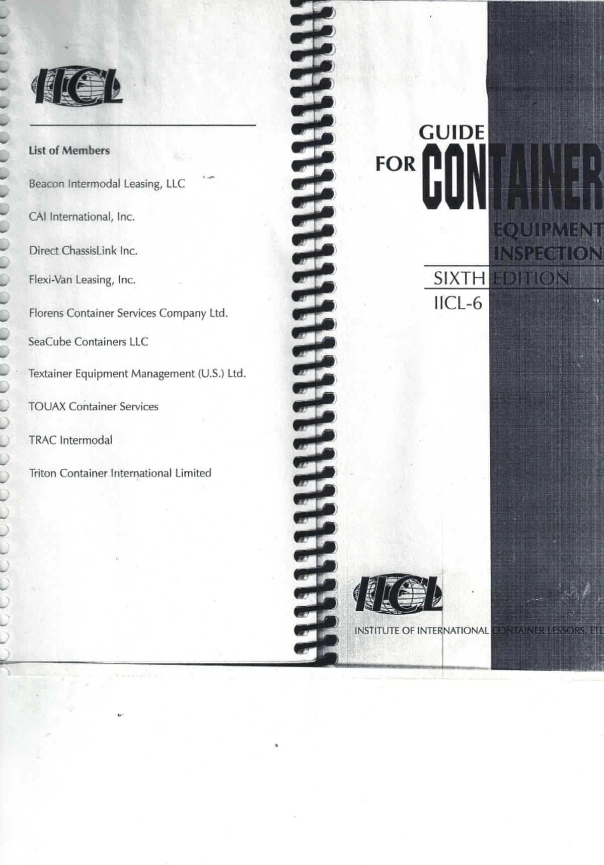 Guide for Container Equipment Inspection (IICL-6) - 6th Edition - Studocu