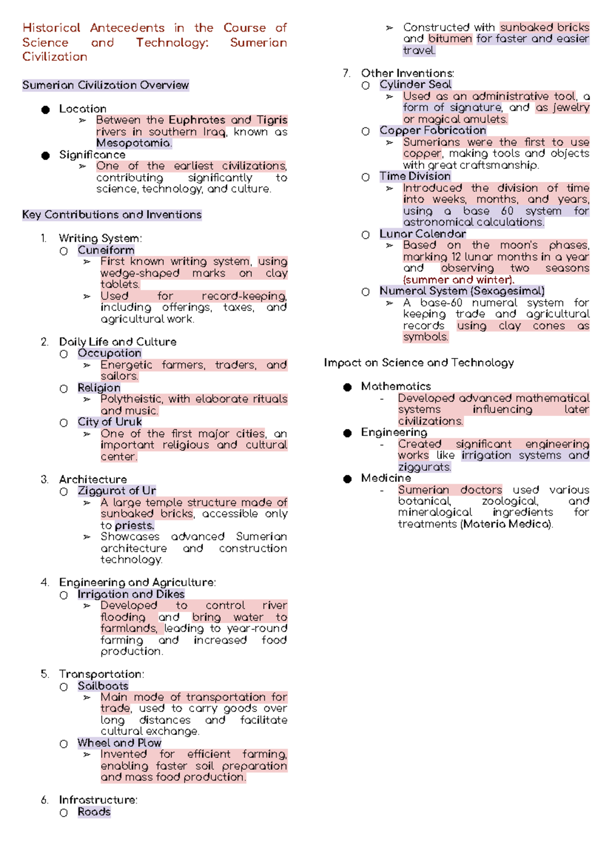 GSTS - notes - Historical Antecedents in the Course of Science and ...