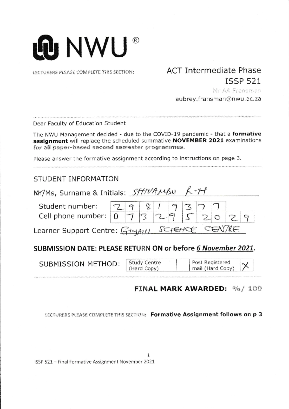 POL2601 Study Guide: Crime Prevention Principles for Policing II - Studocu