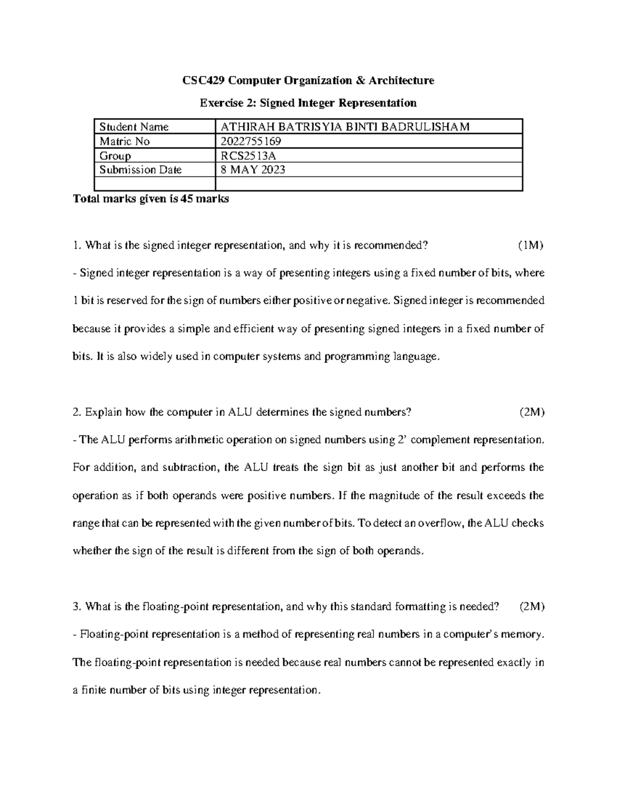 CSC402 Programming I Lab Assignment by Mohd Rizuan Bin Abd Gani - Studocu