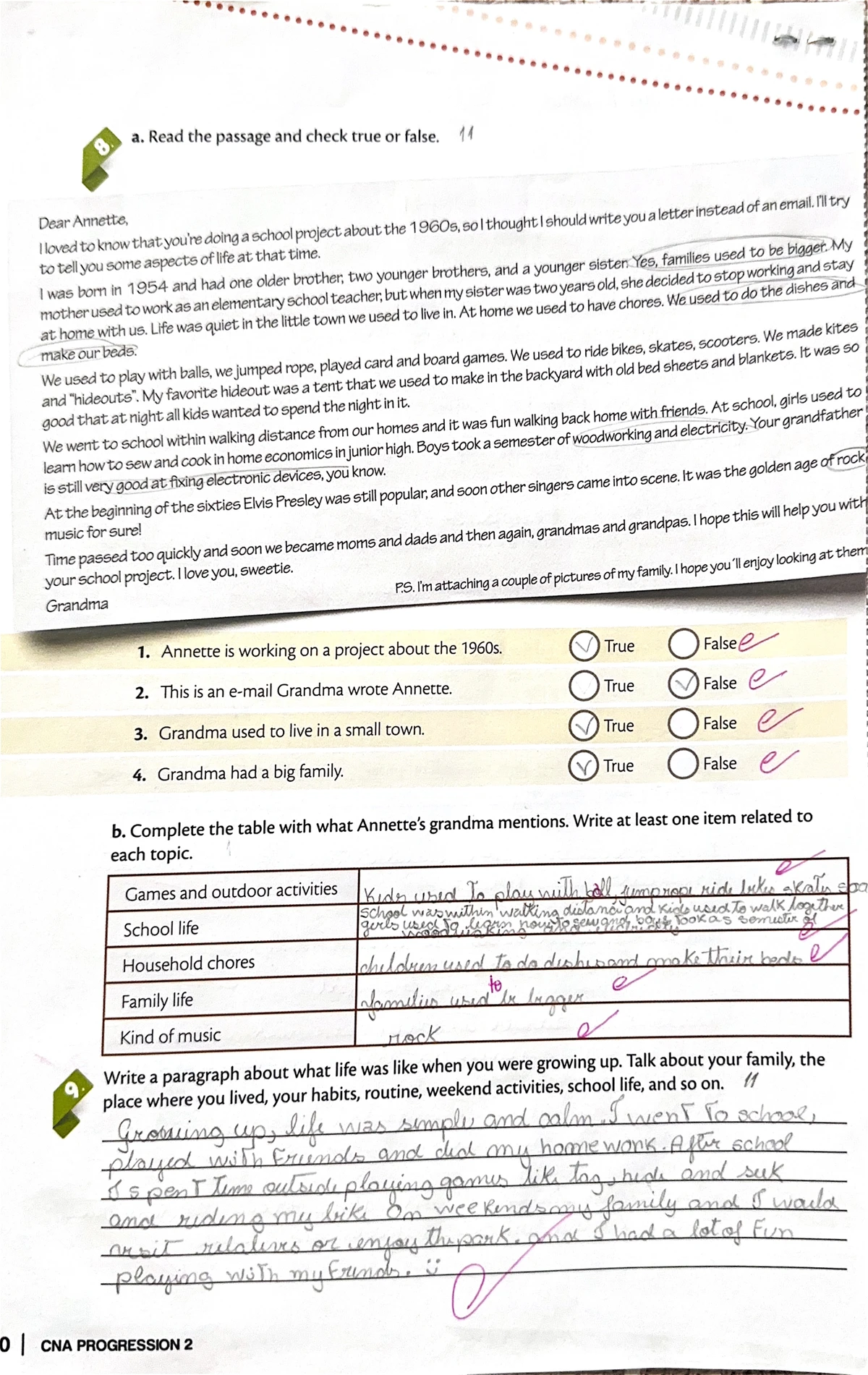 CNA Essentials 2 - Pack Provas - Type A - ORAL TESTS CHART KIDS TO ...