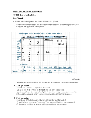 Tutorial tasks week 3 - try - CSC Tutorial Task Week 4 State the THREE ...