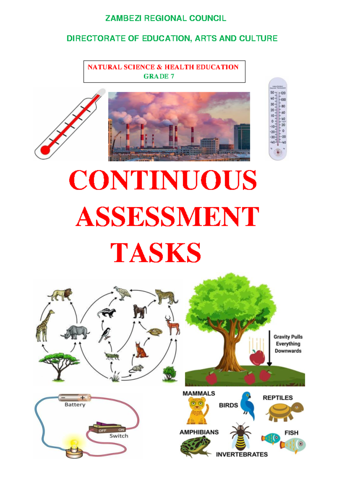New NSHE Grade 7 Natural Science Assessment Tasks 2024 - Studocu