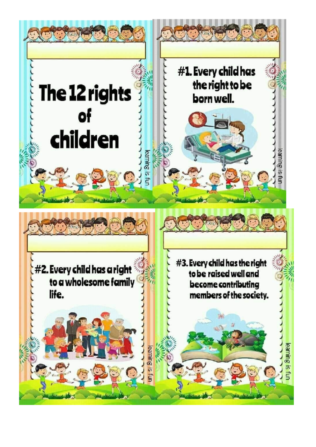 12 Fundamental Rights of Children for a Better Future - Studocu
