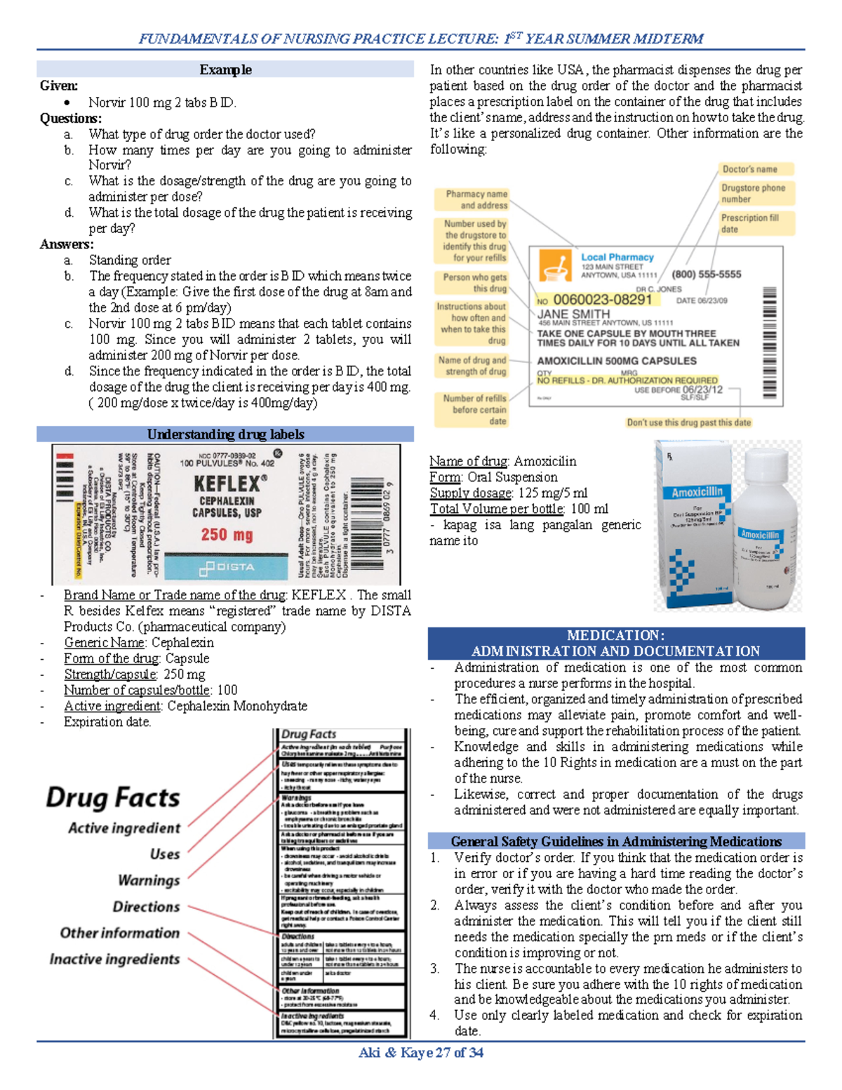 Concept of Administering Medications - FUNDAMENTALS OF NURSING PRACTICE ...