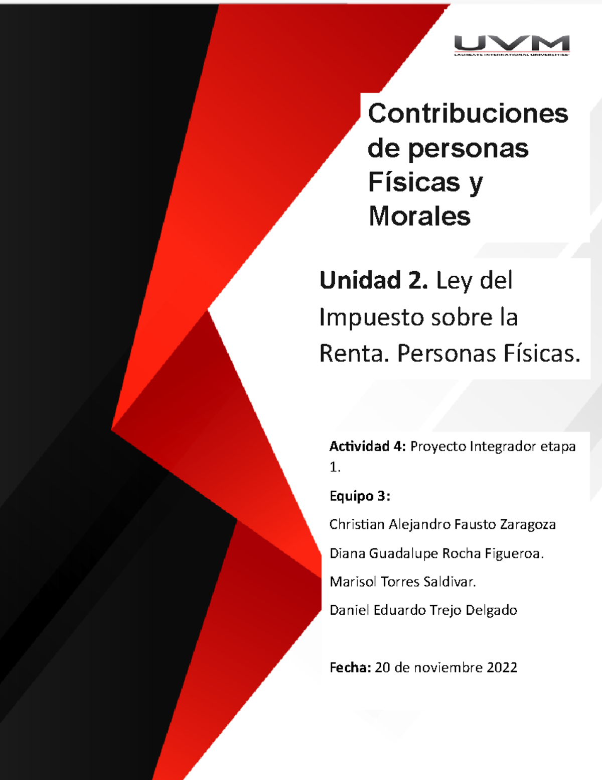 ACT4 PIE1 E3 - Contribuciones de Personas Físicas y Morales - Studocu