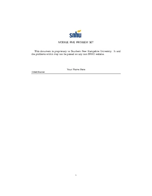 MATH 101: Module 5 Problem Set with Solutions and Analysis - Studocu