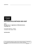Mathematical Methods - Grade: 10 - Secondary School - Studocu