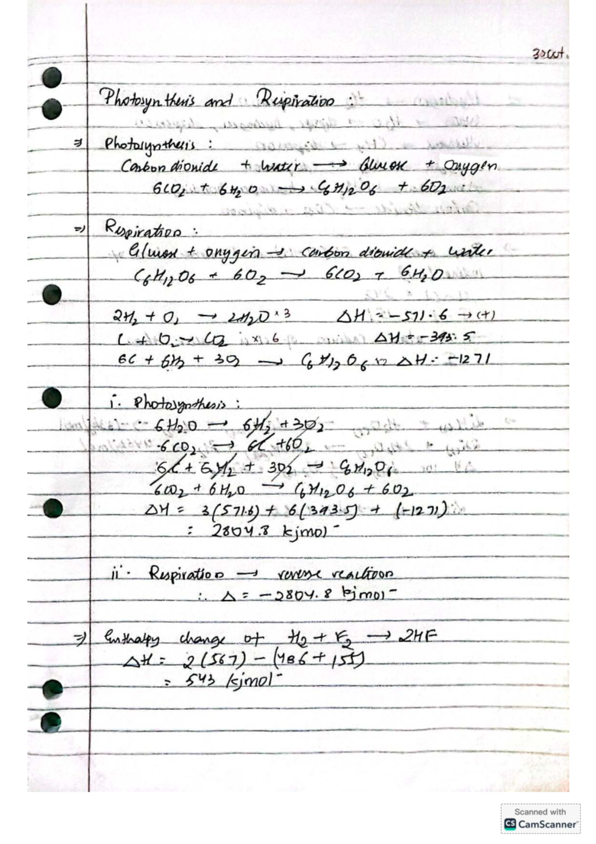Photosynthesis and Respiration Overview (Bio 101) - Studocu