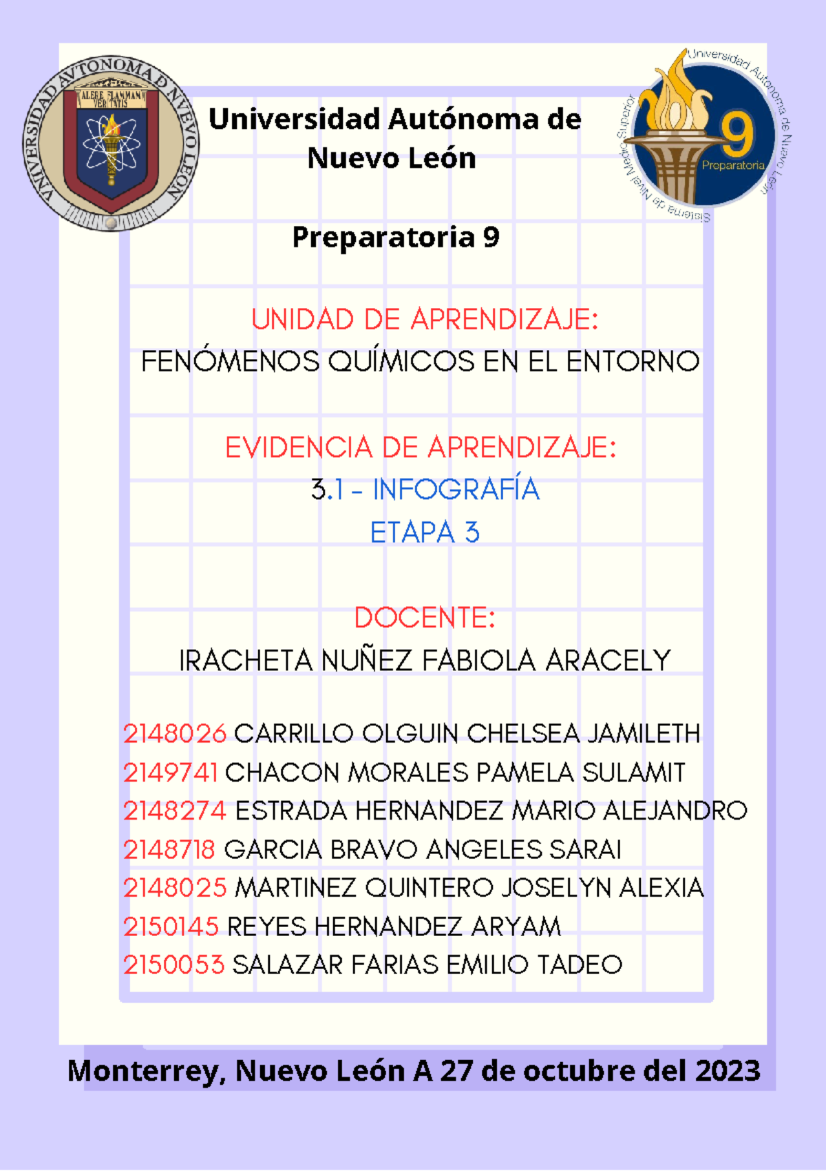 EV3 FQE - ndnsns - Universidad Autónoma de Nuevo León Preparatoria 9 ...