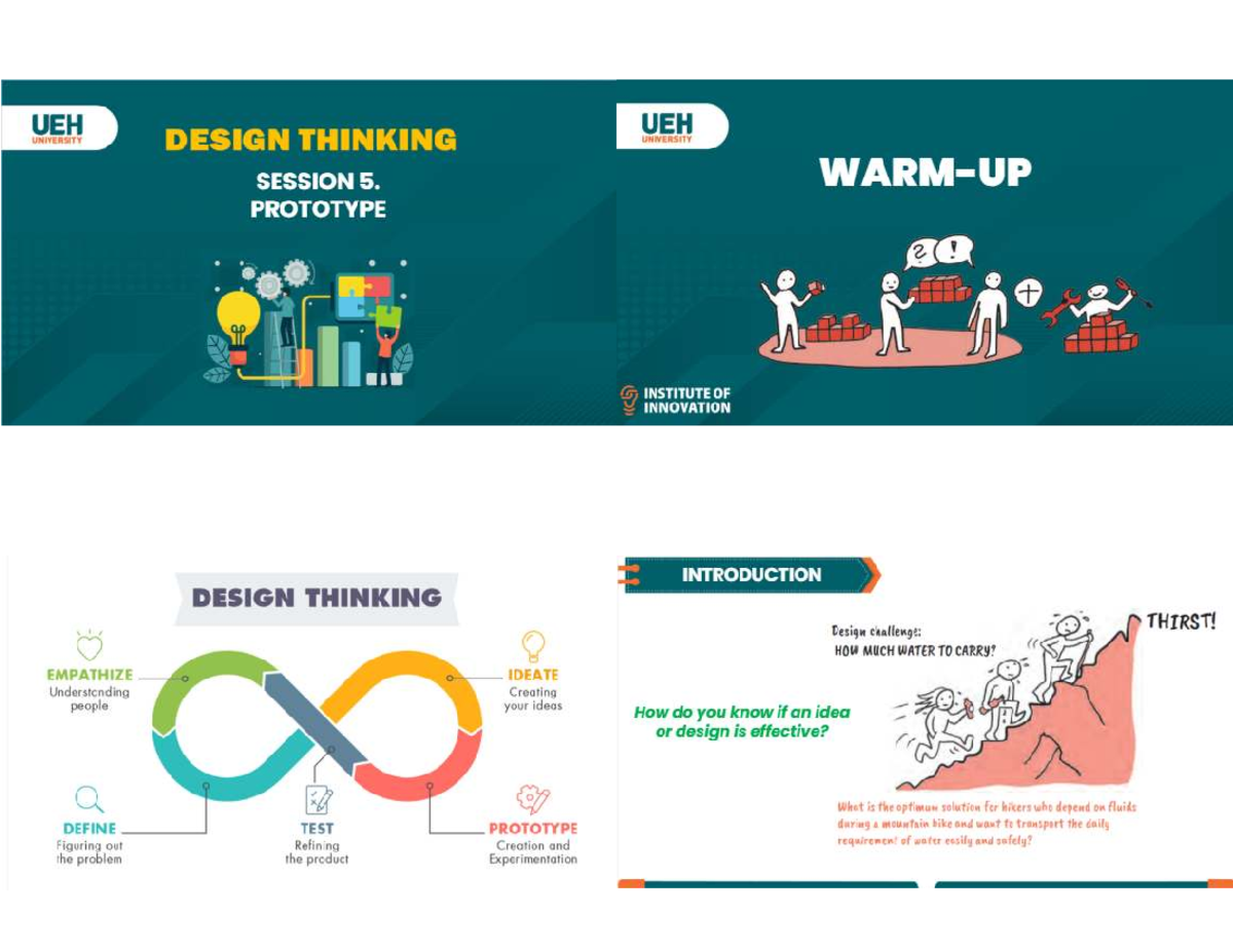UEH UNIVERSITY DESIGN THINKING SESSION 5: PROTOTYPE 2 - INNOVATION ...