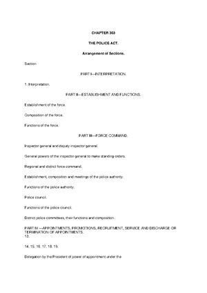 The Police Act - CASCA: Guidelines on Conduct and Disciplinary Offences ...
