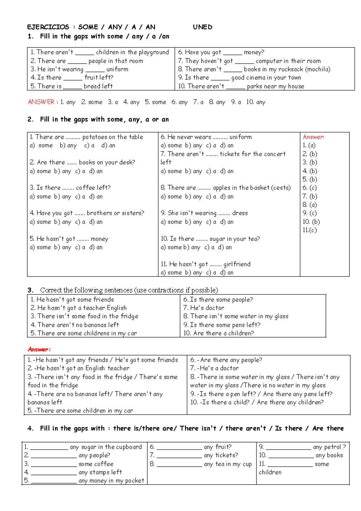 Reported Speech Exercises & Answers (ENG 101) - Studocu