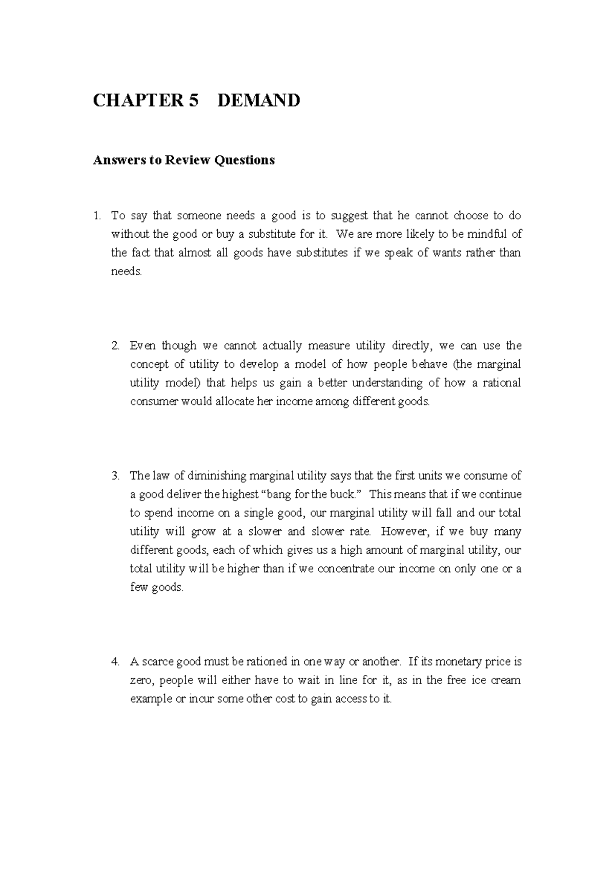 Frank 8e Ch 5. Question and Solution - CHAPTER 5 DEMAND Answers to ...