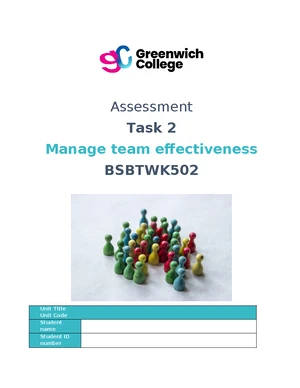 BSBPMG530 Manage Project Scope - Assessment Task 2 Guide - Studocu