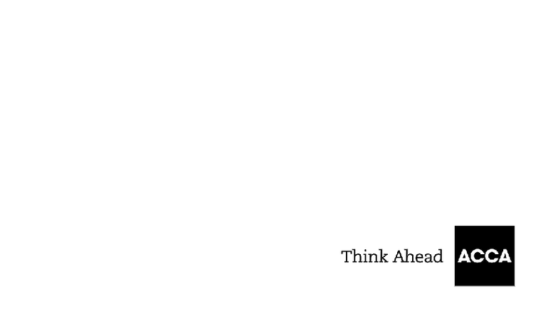 Think Ahead ACCA SBL: PVS Case Study Insights for June 2024 Exam - Studocu
