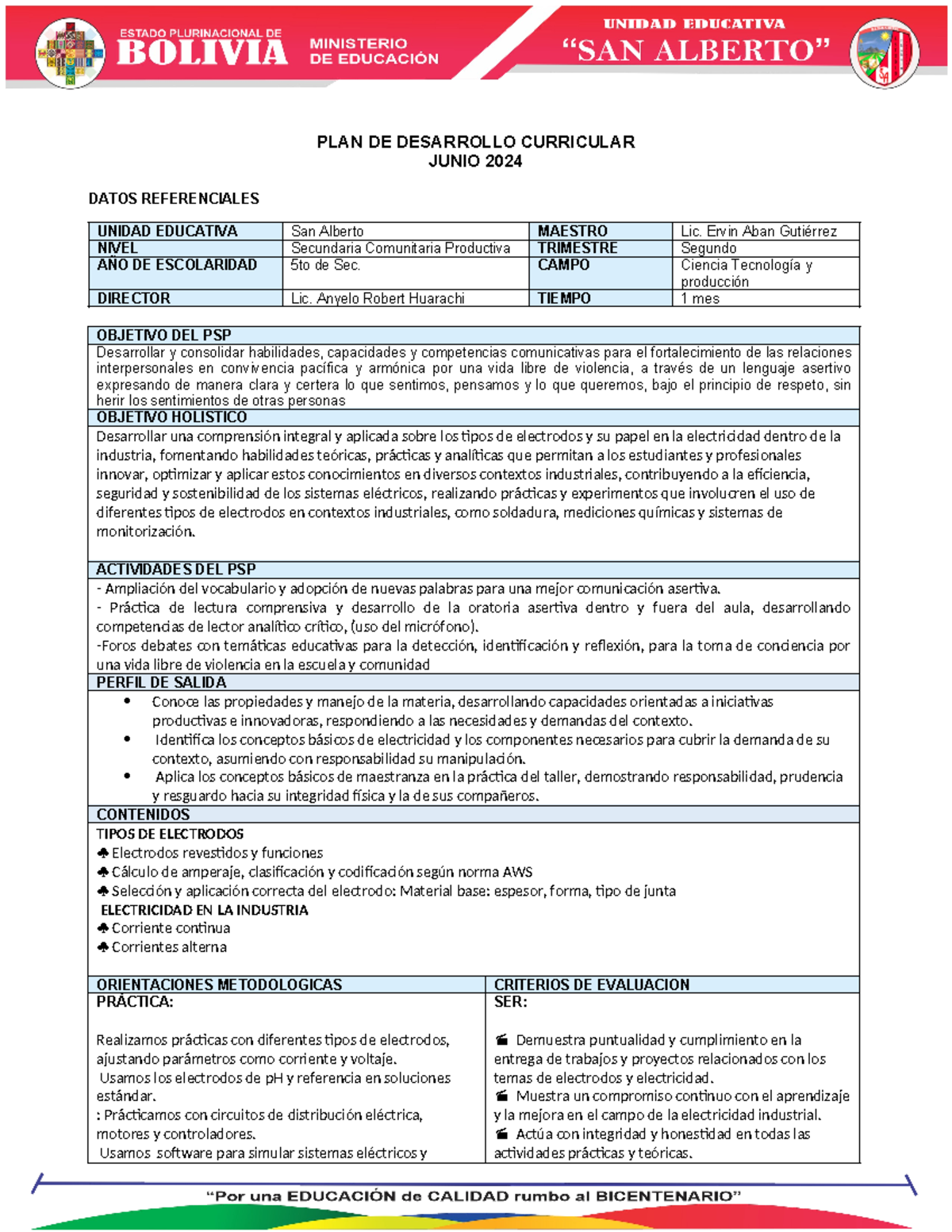 PDC - Lic. Ervin Aban G - bth - PLAN DE DESARROLLO CURRICULAR JUNIO ...