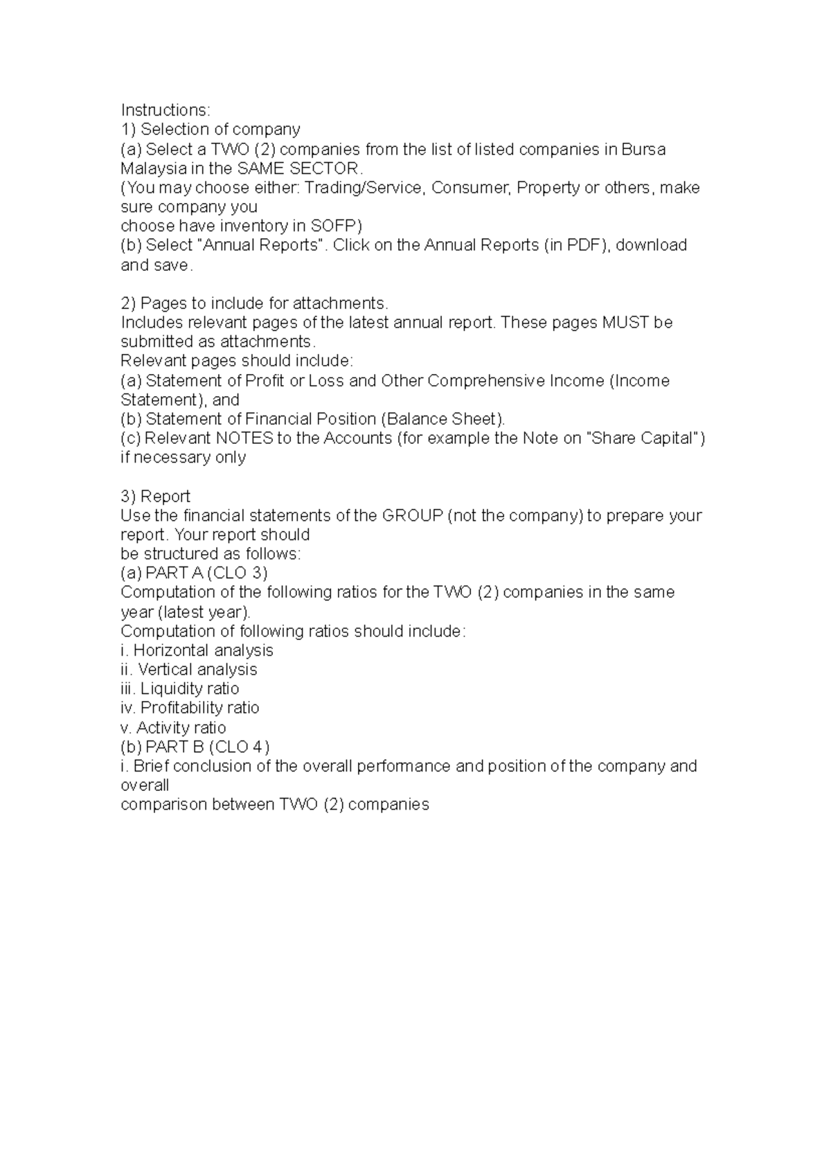 Assignment - Financial Analysis of Two Companies from the Same Sector ...