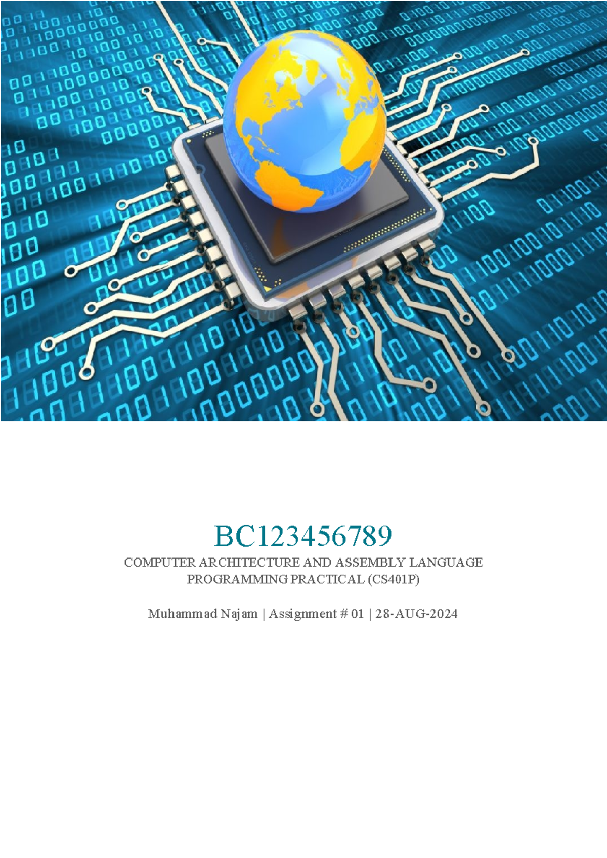 CS401 P Practical Assignment - BC COMPUTER ARCHITECTURE AND ASSEMBLY ...