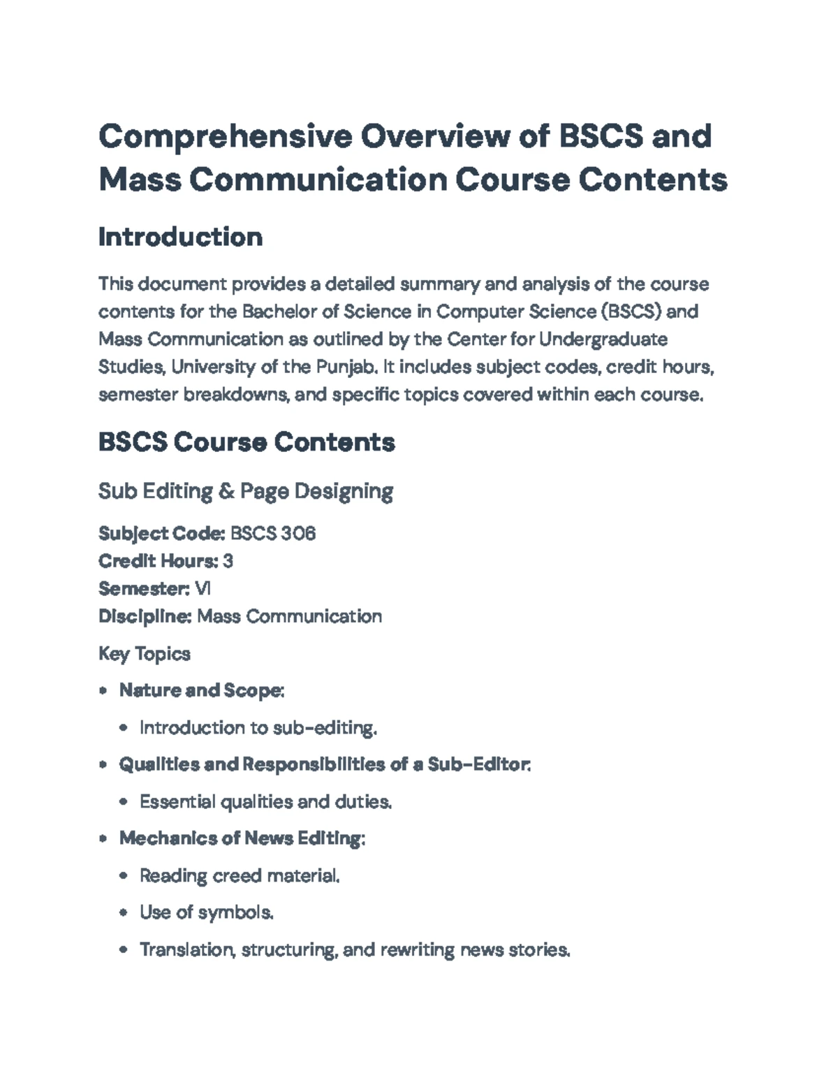 Mass Communication 2023: Comprehensive Study Guide for III Course - Studocu