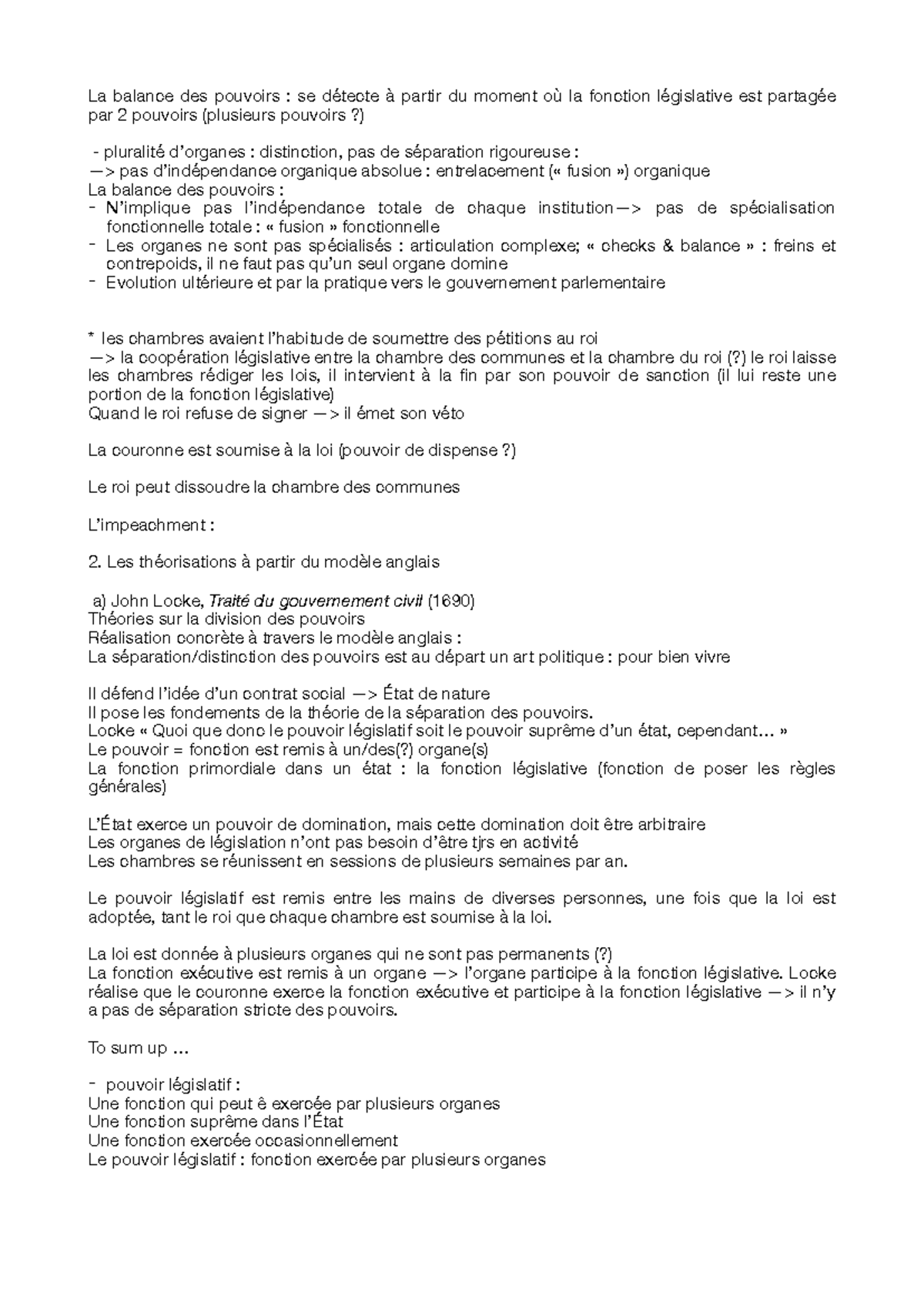 Droit Constitutionnel : Analyse de la Balance des Pouvoirs et Évolution ...