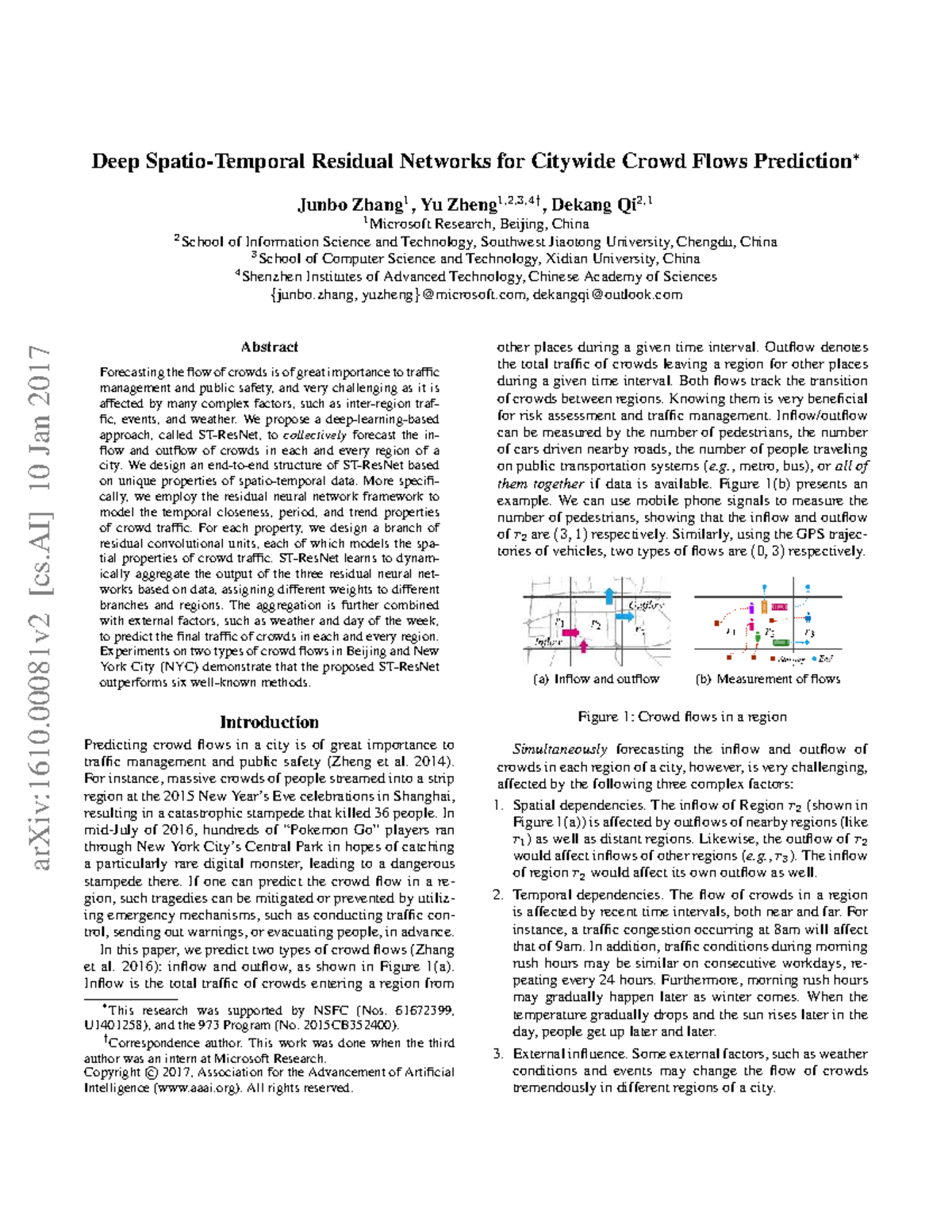Deep Residual Networks for Citywide Crowd Flow Prediction (C2) - Studocu