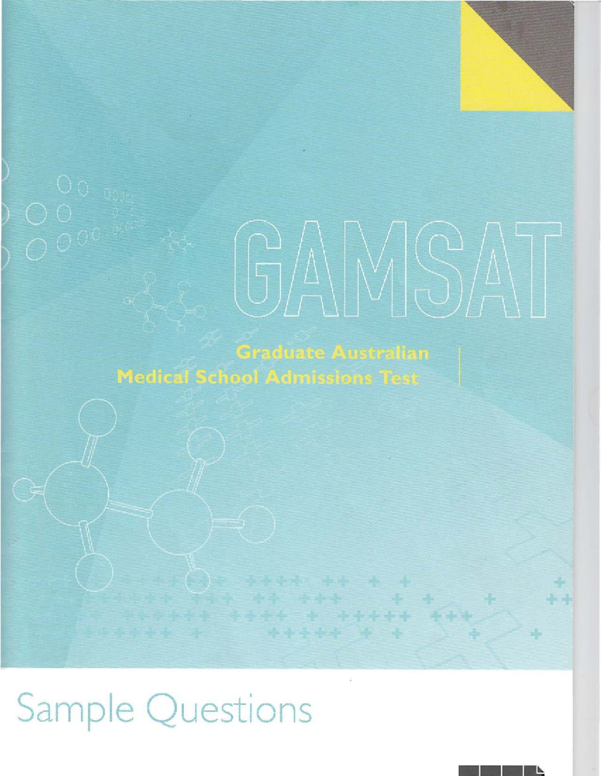GAMSAT Sample Questions and Answers - ACER Study Guide - Studocu