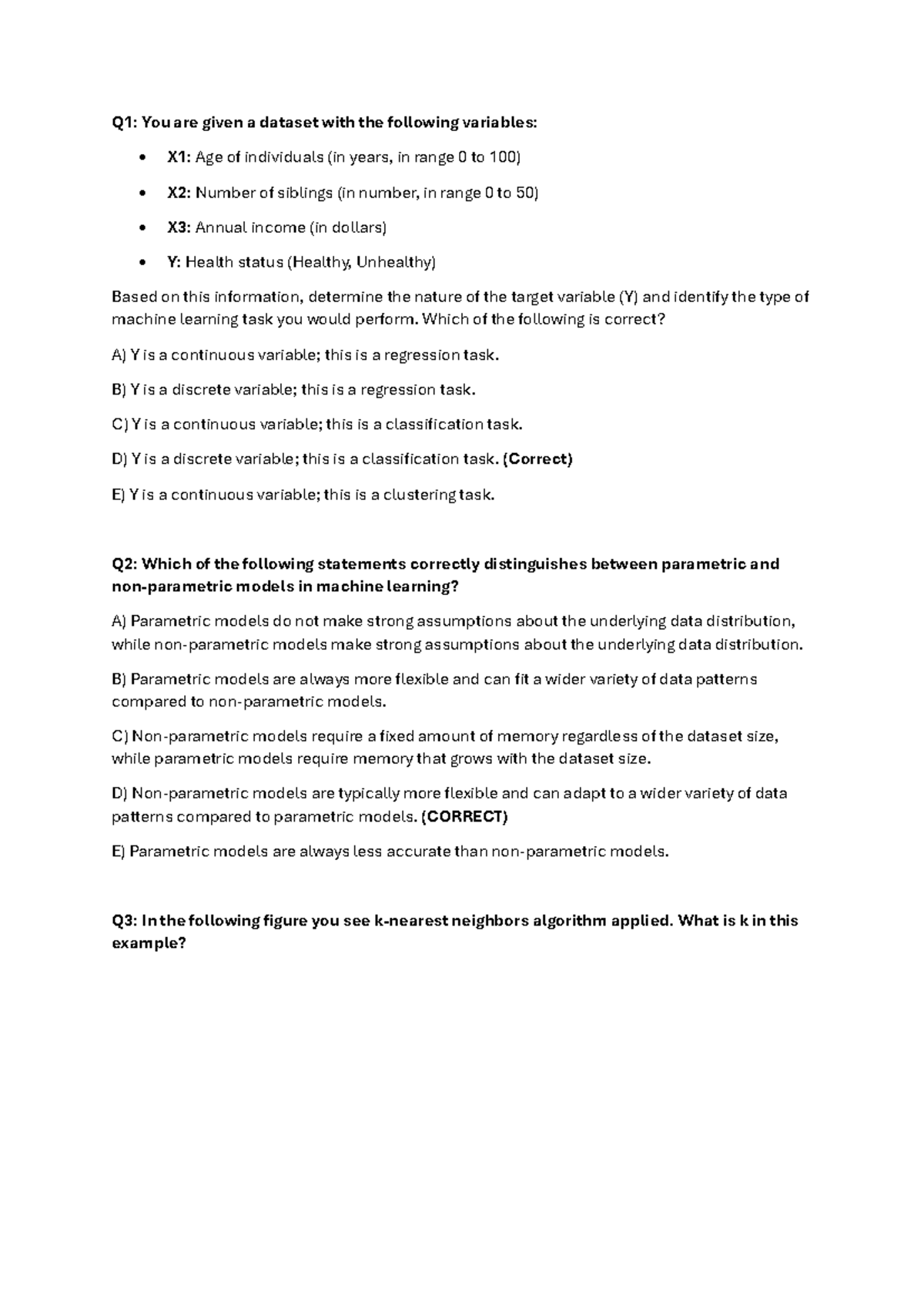 2024-2025 ML Exam - Machine Learning Questions & Answers - Studeersnel