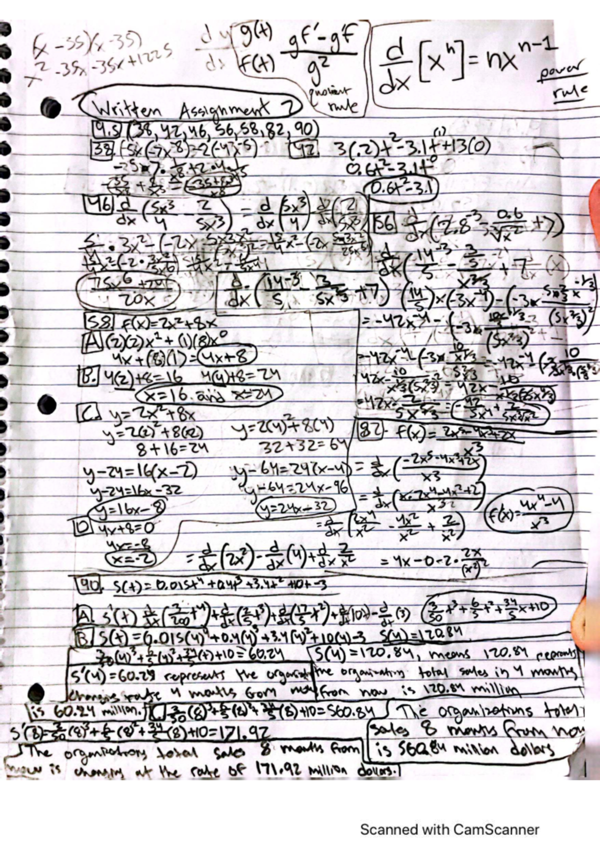 Written assignment 7: Quotient rule and sales analysis (12.351) - Studocu