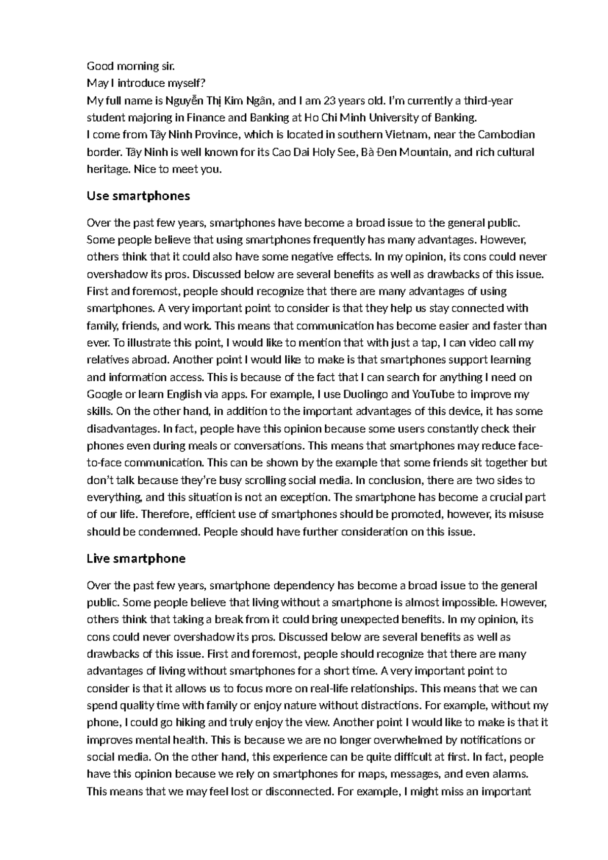 ENG 101: The Impact of Smartphones on Modern Life and Relationships ...