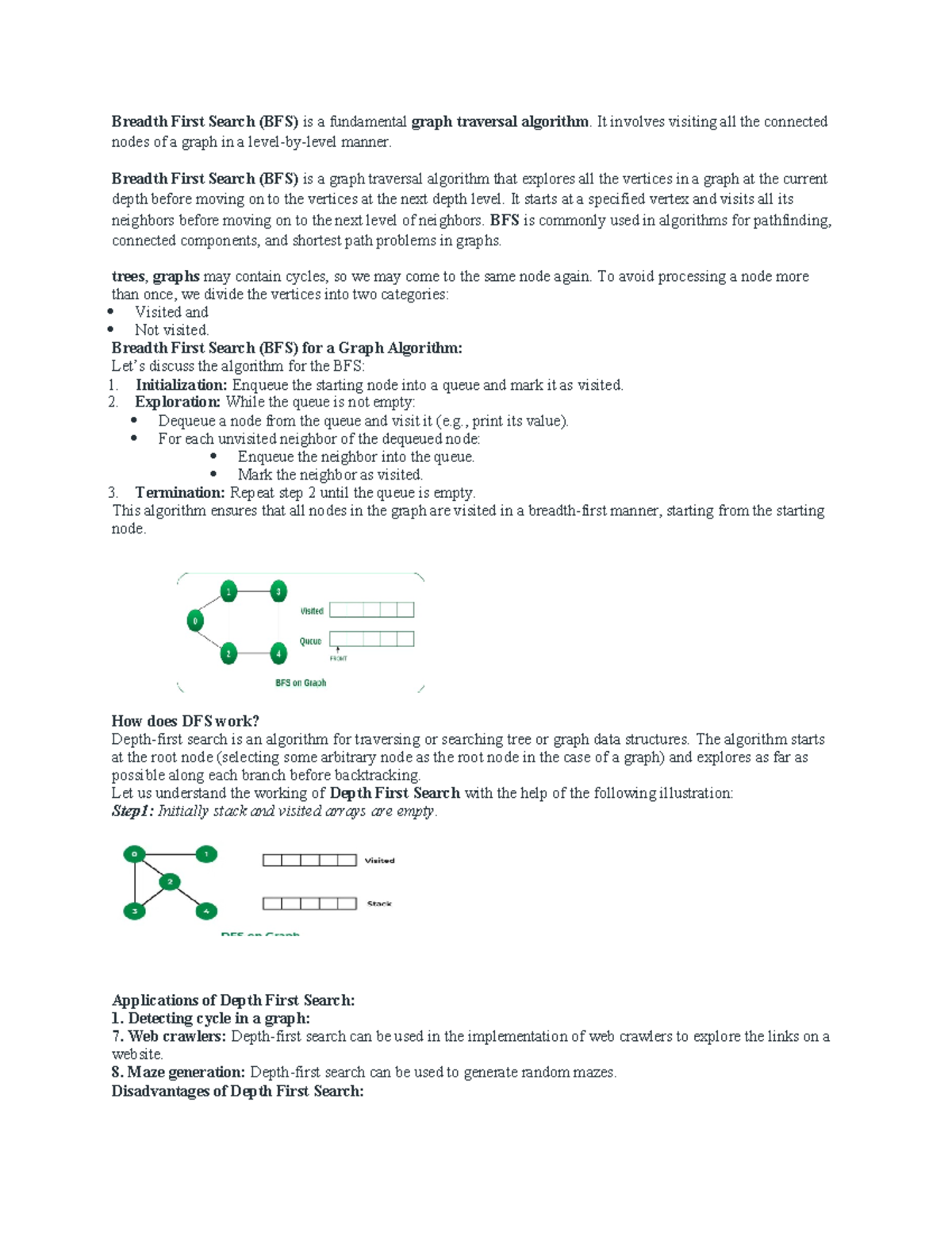 depth first search - Breadth First Search (BFS) is a fundamental graph ...