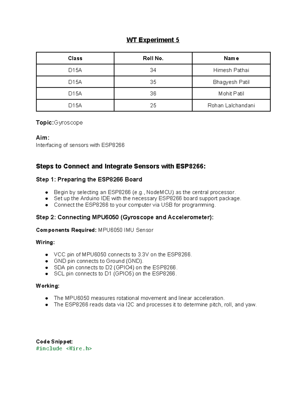 WT Exp 5 - Summary artificial intelligence and machine learning - WT ...