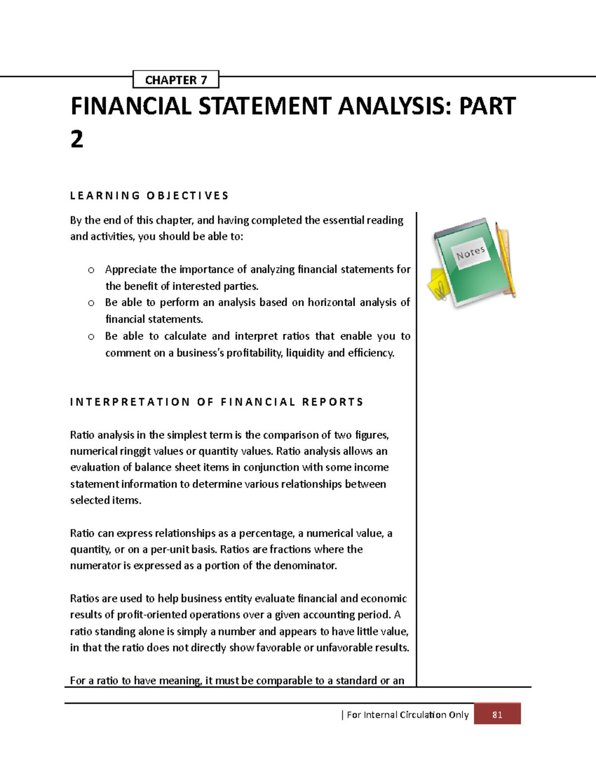 Chapter 7: Financial Statement Analysis Notes – Essential Concepts ...
