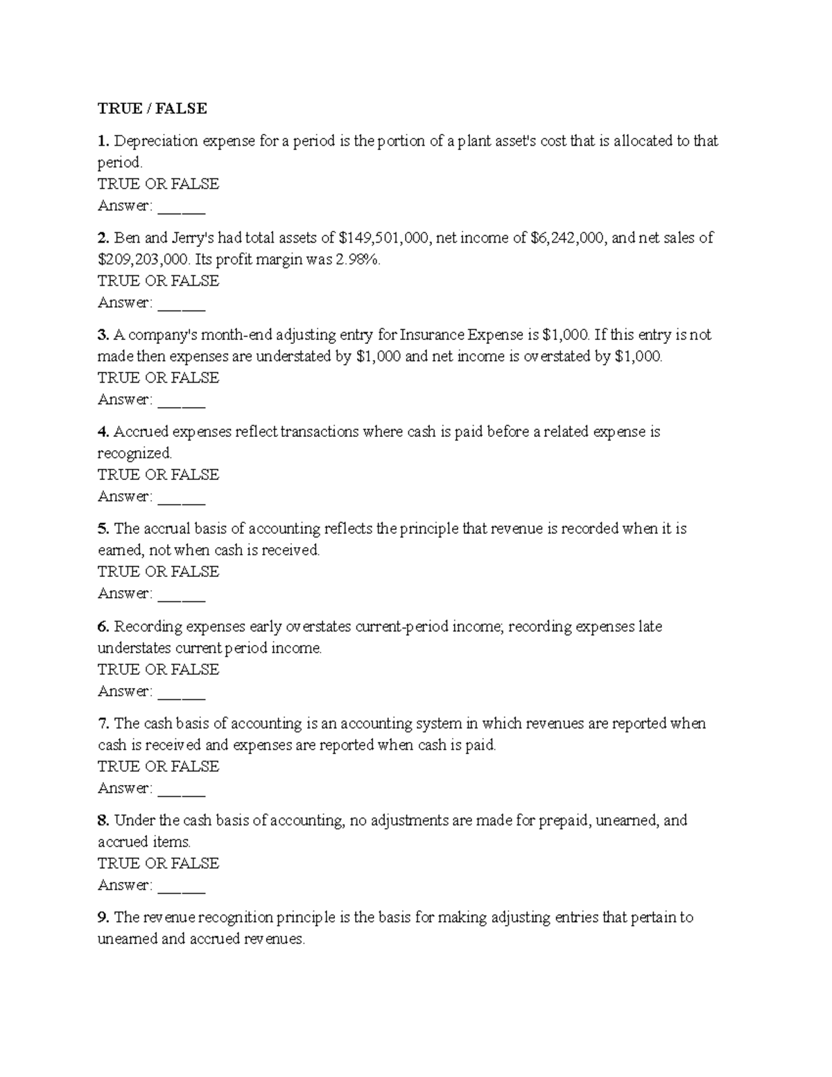 Quiz 2 Test - Accounting Principles and Concepts - Studocu