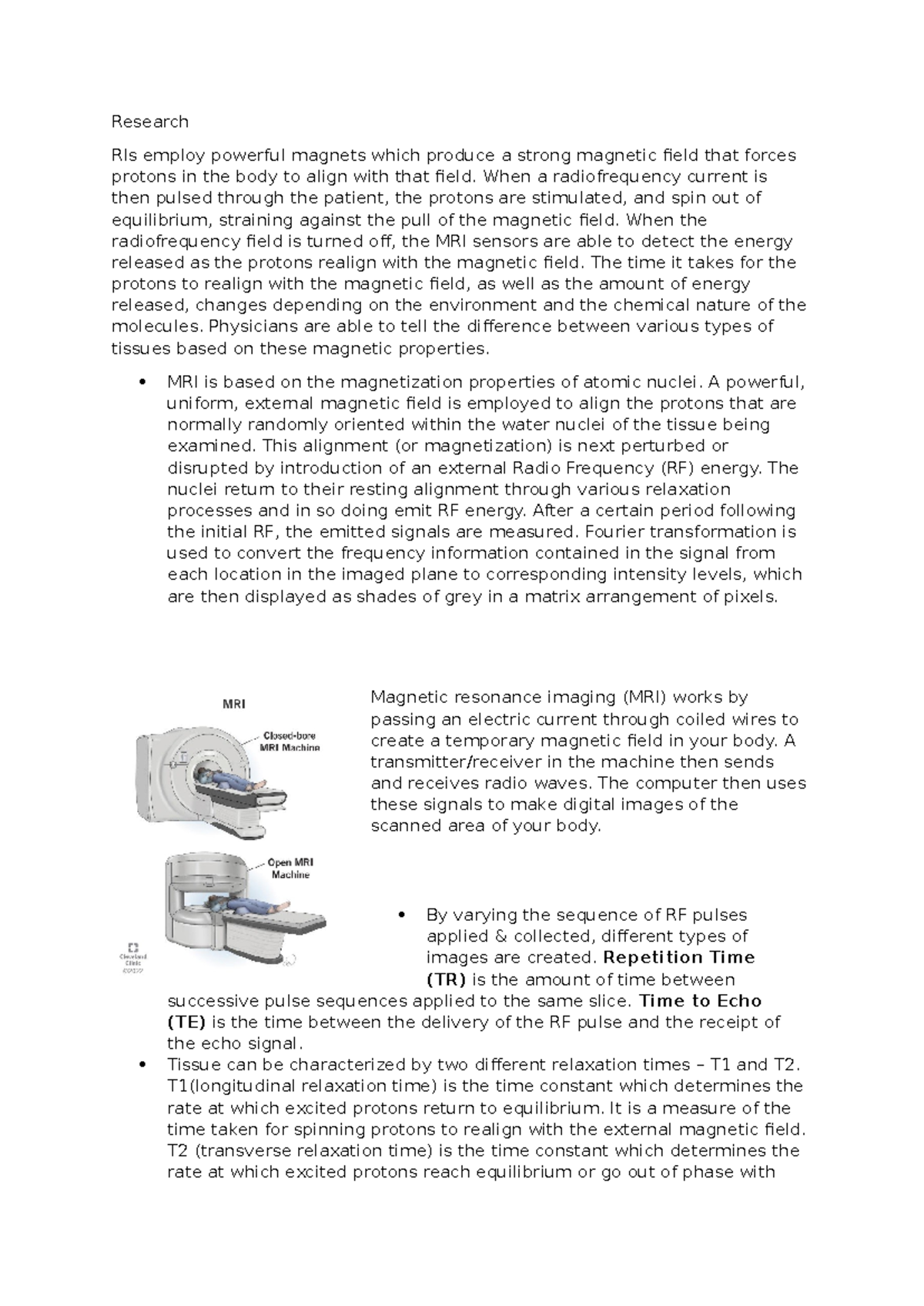 MRI Technology: Understanding Proton Alignment and Imaging Techniques ...