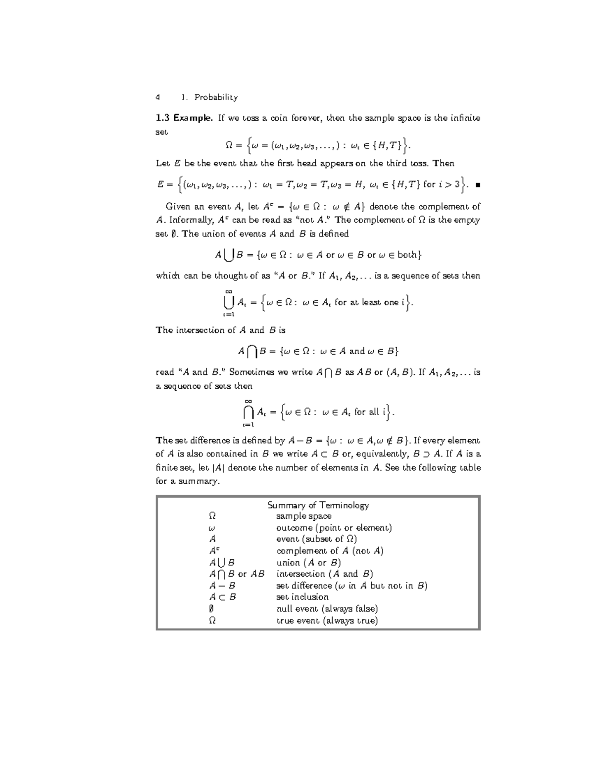 Probability Concepts and Examples - 2004 - Wasserman - Part 11 - Studocu