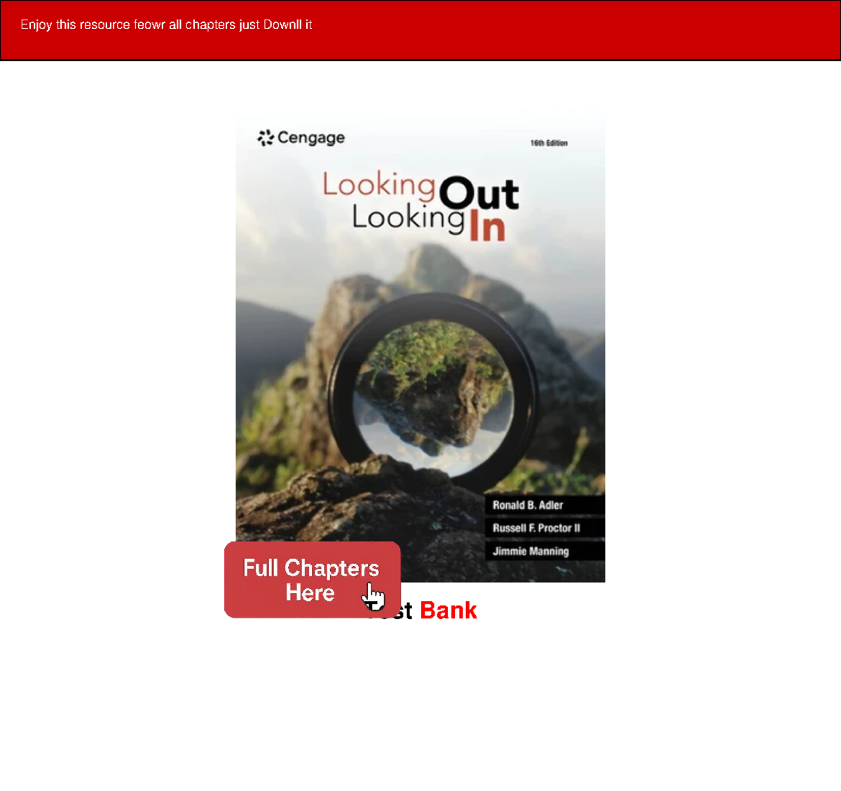 Test Bank for Chapter 01: A First Look at Interpersonal Communication ...