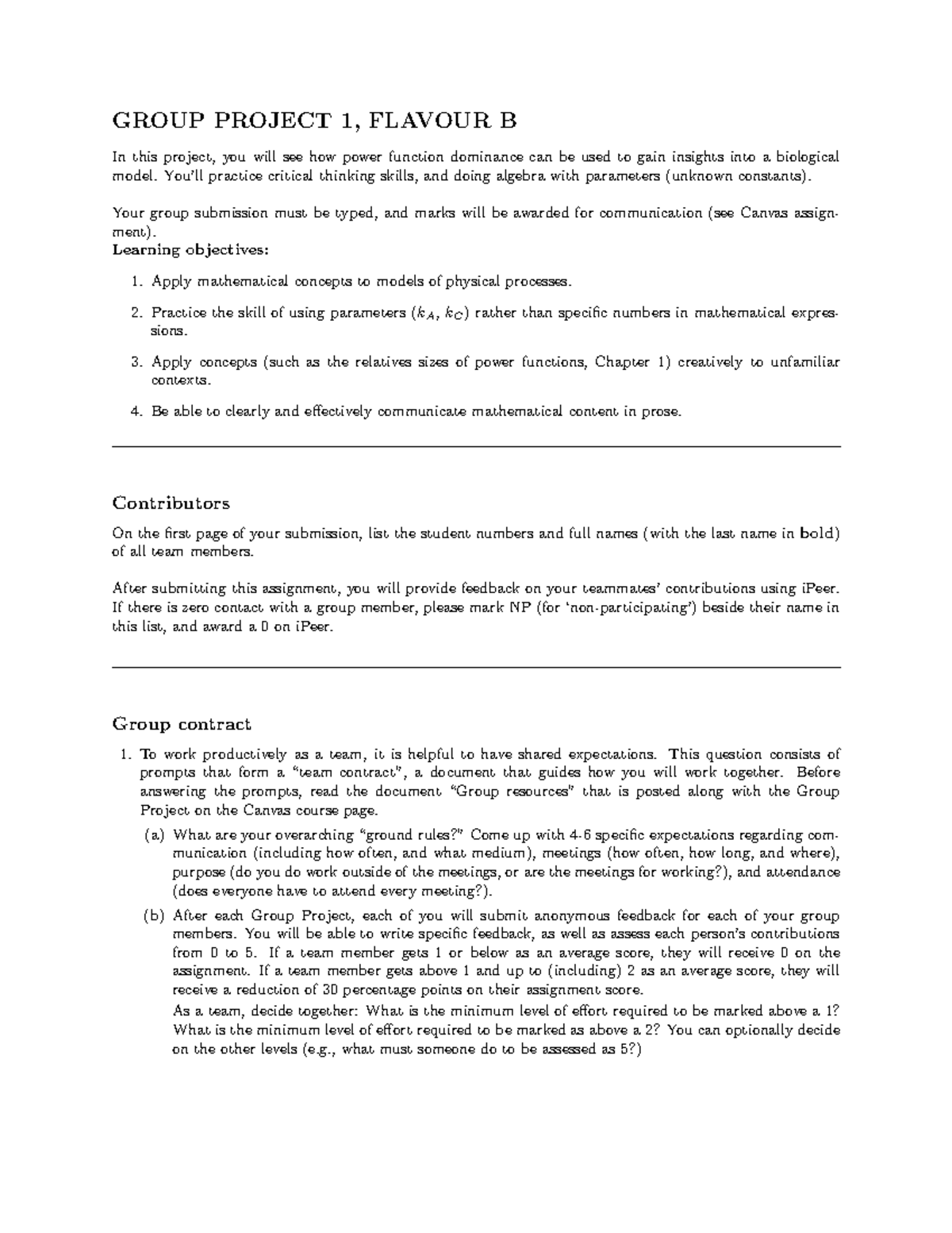 100B GP1 - Group Project 1: Flavour B Analysis and Insights - Studocu