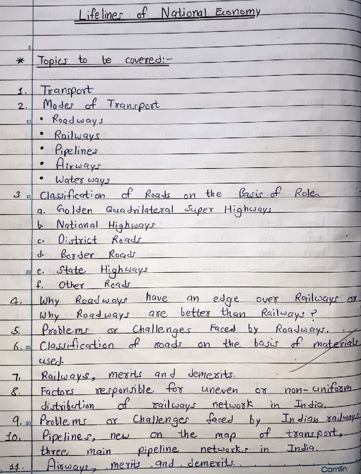 Lifelines of National Economy: Transport & Communication Overview - Studocu