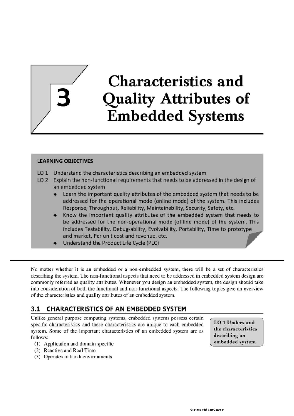 Characteristics and Quality Attributes of Embedded Systems (Module 2 ...
