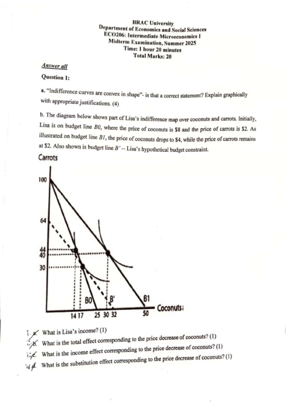 ECO206: Intermediate Microeconomics I Midterm Exam Notes - Studocu