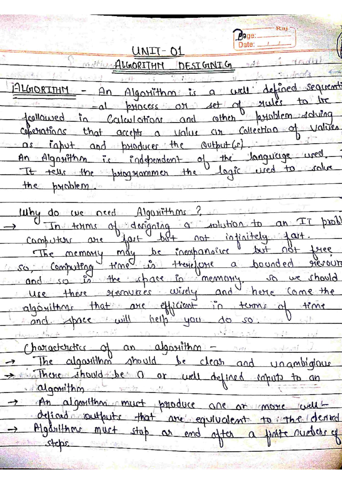 ADA Notes - niversity / School Shri Vaishnav Vidyapeeth Vishwavidyalaya ...