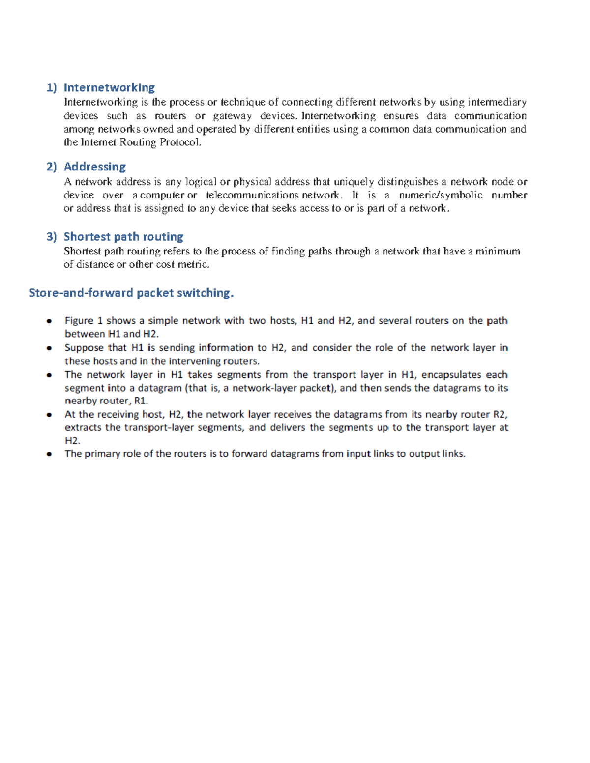 Notes on CN Unit-4: Internetworking & Routing Algorithms - Studocu