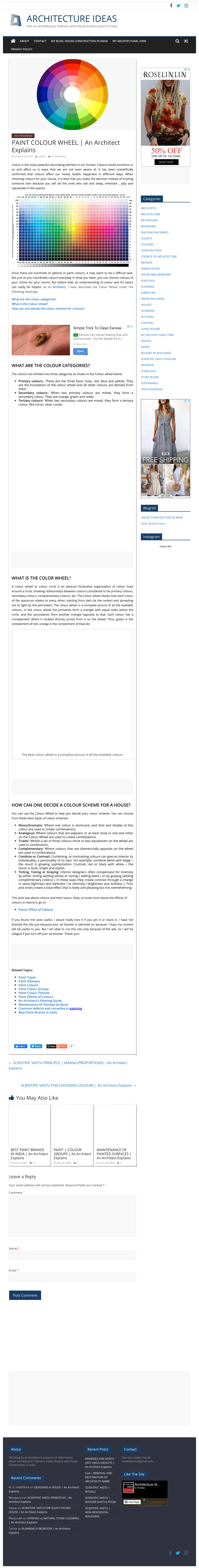 Paint Colour Wheel: An Architect's Guide to Colour Schemes in Interiors ...